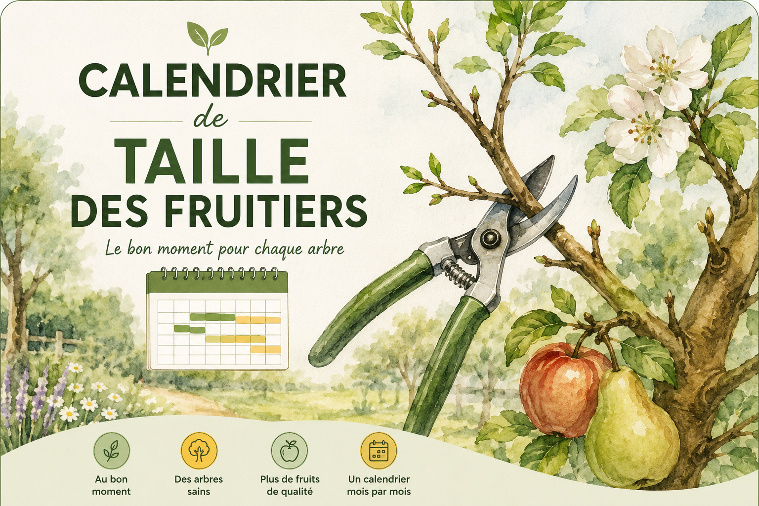 Calendrier de taille des fruitiers