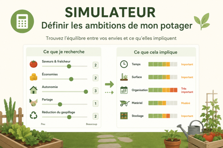 Simulateur objectifs potager