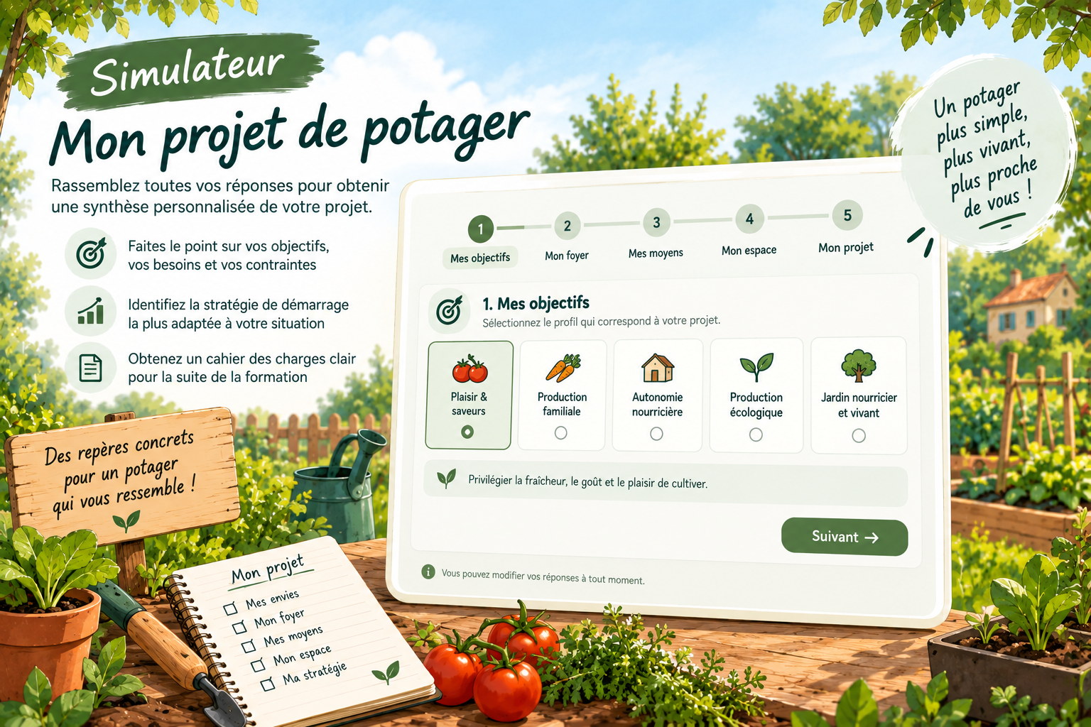 Simulateur : construisez votre projet de potager