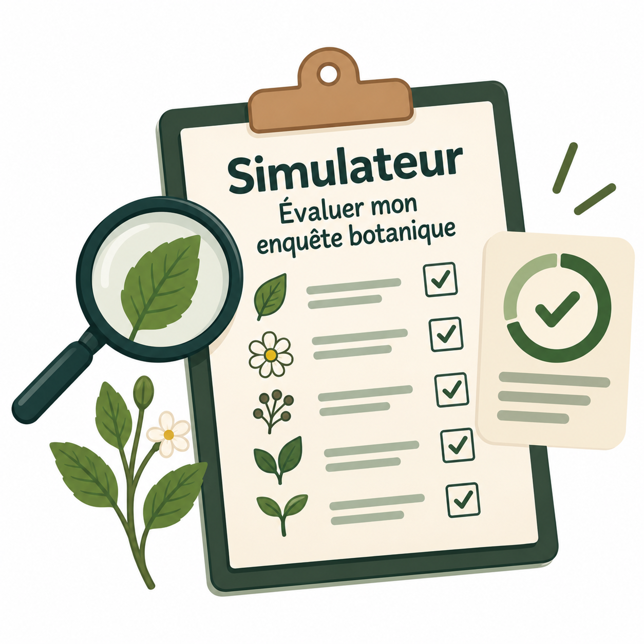 Simulateur : Évaluer mon enquête botanique